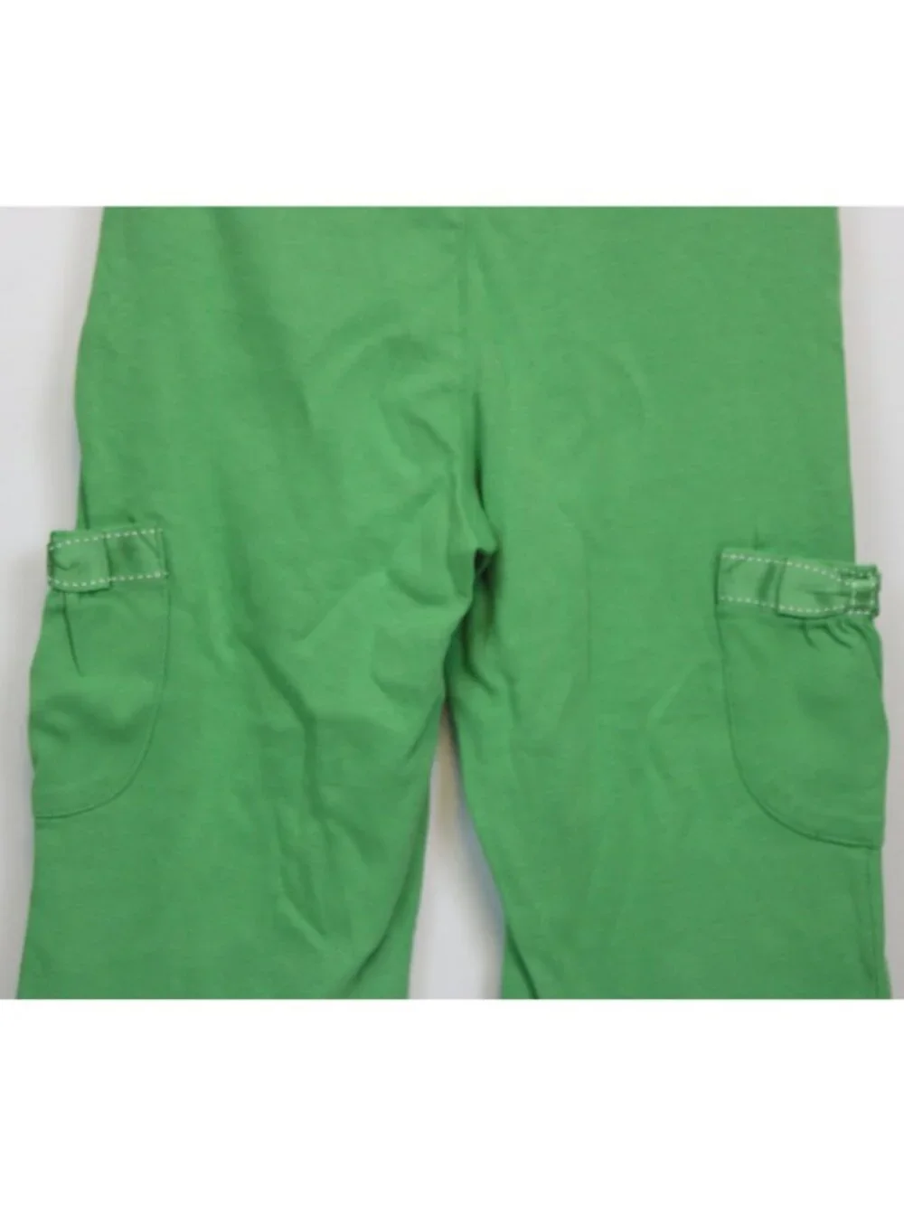 2008 Gymboree Tennis Match Green Capri Pants sz 10 Cargo Pockets Bows Yoga Casua